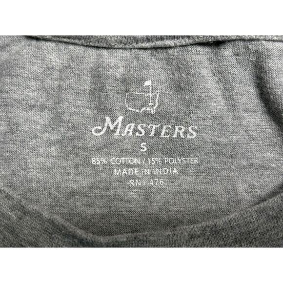 Masters Tournament Golf Champions 2017 T-Shirt Mens Size S Gray Short Sleeves - Picture 3 of 5